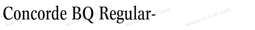 Concorde BQ Regular字体转换